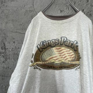 Kings Park 星条旗 USA輸入 スレ リンガー Tシャツ(Tシャツ/カットソー(半袖/袖なし))