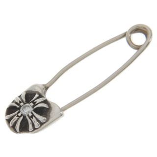 クロムハーツ(Chrome Hearts)のCHROME HEARTS クロムハーツ SAFETY PIN SM 1DIA スモールセーフティピン 1ダイヤ ネックレストップ シルバー(ネックレス)