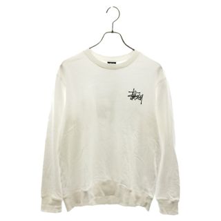 ステューシー(STUSSY)のSTUSSY ステューシー 両面ロゴプリント クルーネック スウェットトレーナー ホワイト(スウェット)