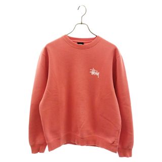 ステューシー(STUSSY)のSTUSSY ステューシー 両面ロゴプリント クルーネックスウェットトレーナー レッド(スウェット)