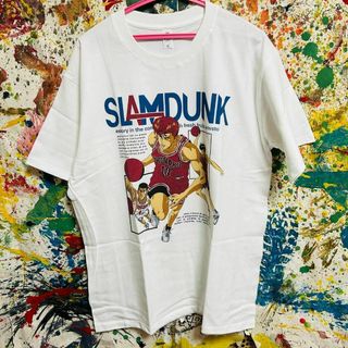 スラムダンク リプリント Tシャツ 半袖 メンズ 新品 個性的 白(Tシャツ/カットソー(半袖/袖なし))