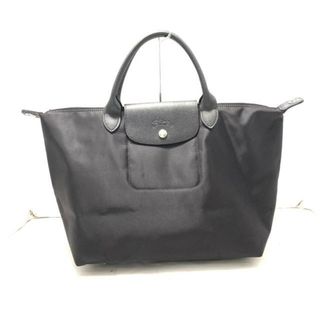 ロンシャン(LONGCHAMP)のLONGCHAMP(ロンシャン) ハンドバッグ ル・プリアージュネオ 黒 ナイロン×レザー(ハンドバッグ)