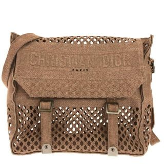 Christian Dior - DIOR/ChristianDior(ディオール/クリスチャンディオール) ショルダーバッグ美品  ディオールキャンプ ピンクベージュ ジャガード