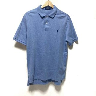 ポロラルフローレン(POLO RALPH LAUREN)のPOLObyRalphLauren(ポロラルフローレン) 半袖ポロシャツ サイズSP S レディース新品同様  - ブルー×ネイビー(ポロシャツ)