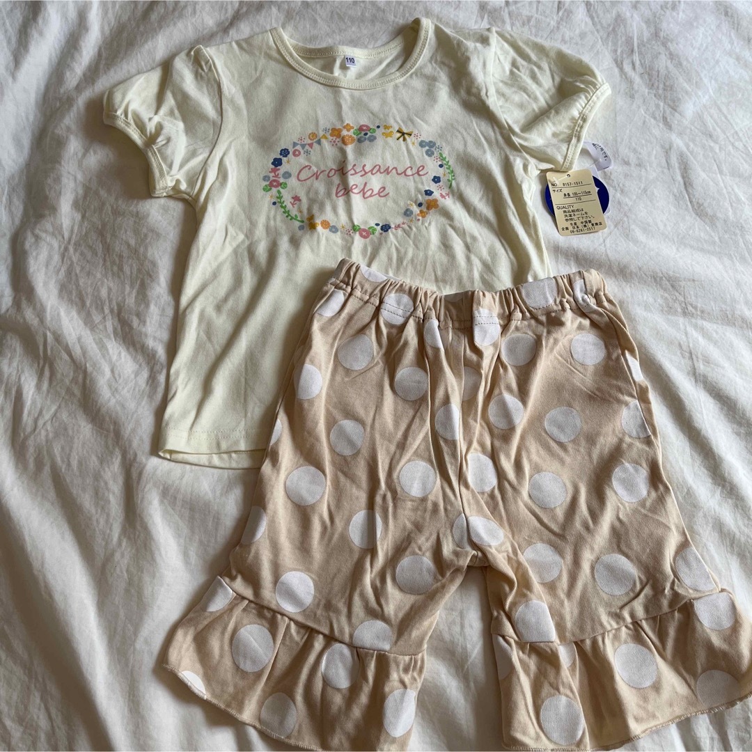 女の子　半袖パジャマ　110 2枚セット キッズ/ベビー/マタニティのキッズ服女の子用(90cm~)(パジャマ)の商品写真