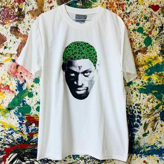 ロッドマン リプリント Tシャツ 半袖 メンズ 新品 個性的 白 NBA(Tシャツ/カットソー(半袖/袖なし))