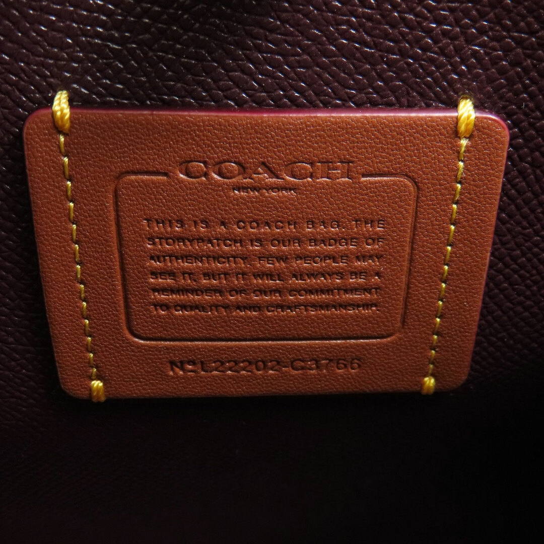 COACH(コーチ)のCOACH C3766 ロゴ金具 2WAY ハンドバッグ レザー レディース レディースのバッグ(ハンドバッグ)の商品写真