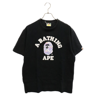 アベイシングエイプ(A BATHING APE)のA BATHING APE アベイシングエイプ フロントネオンロゴ 半袖Tシャツ ブラック(Tシャツ/カットソー(半袖/袖なし))