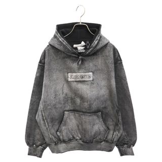 シュプリーム(Supreme)のSUPREME シュプリーム 24SS×MM6 Maison Margiela Foil Box Logo Hooded Sweatshirt エムエムシックス メゾンマルジェラ フォイルボックスロゴプルオーバーパーカー フーディー(パーカー)