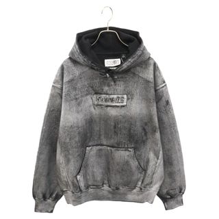 シュプリーム(Supreme)のSUPREME シュプリーム 24SS×MM6 Maison Margiela Foil Box Logo Hooded Sweatshirt エムエムシックス メゾンマルジェラ フォイルボックスロゴプルオーバーパーカー フーディー(パーカー)