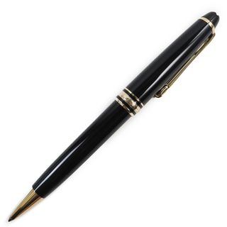 モンブラン(MONTBLANC)の極美品●MONTBLANC モンブラン マイスターシュテュック クラシック ツイスト式 ホワイトスター ボールペン ブラック ゴールド ケース付き 筆記確認済み(ペン/マーカー)