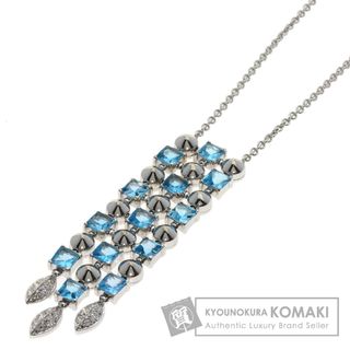 BVLGARI - BVLGARI ルチア ブルートパーズ ダイヤモンド ネックレス K18WG レディース