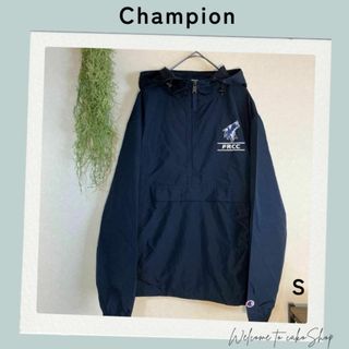 Champion - 海外輸入★チャンピオンChampion　アノラック　ハーフジップ　紺S　男女兼用