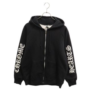 CHROME HEARTS クロムハーツ ホースシュー ジップアップスウェットパーカー フーディ ブラック