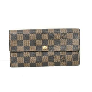 ルイヴィトン(LOUIS VUITTON)のLOUIS VUITTON(ルイヴィトン) 長財布 ダミエ ポルトフォイユサラNM2 N61734 エベヌ ダミエキャンバス(財布)