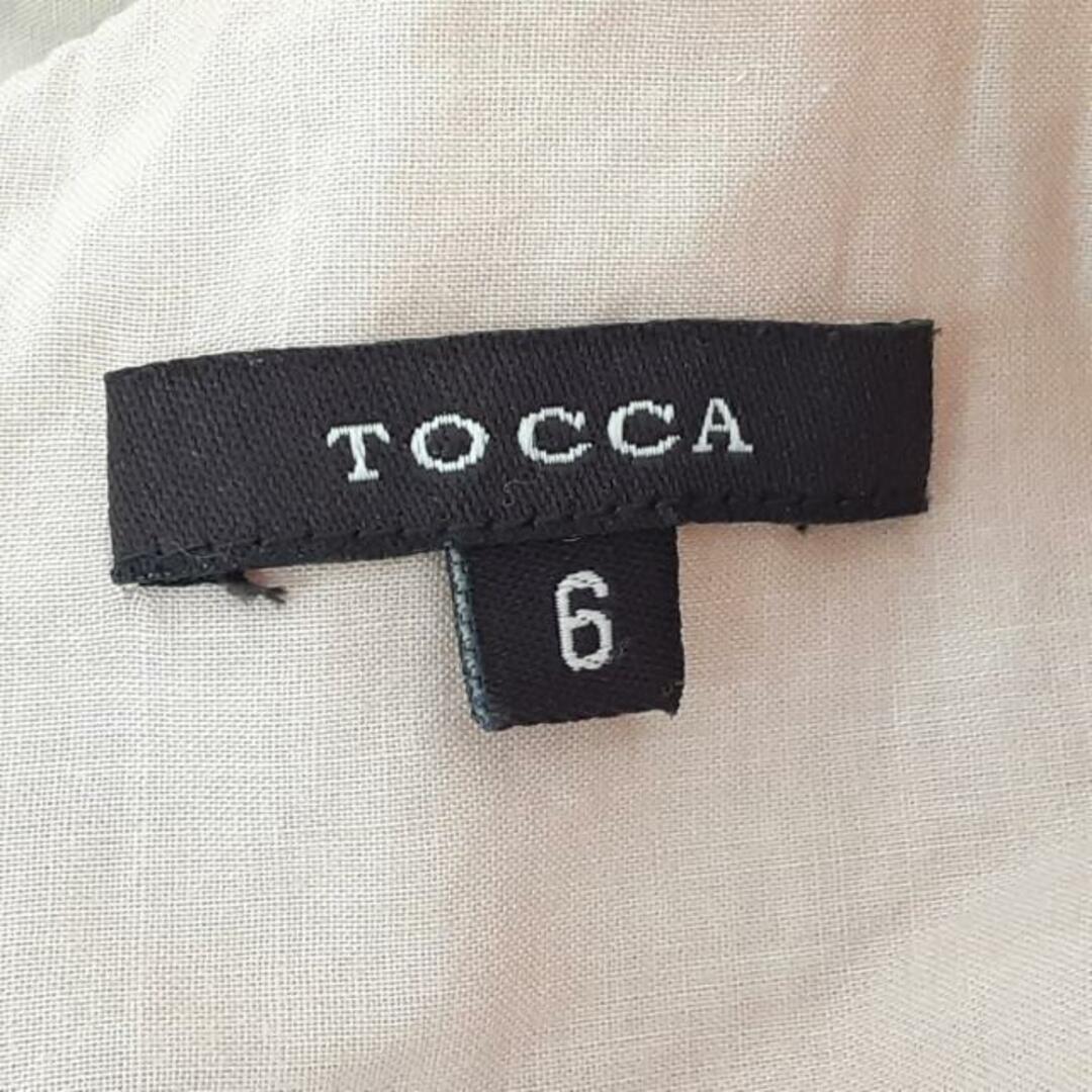 TOCCA(トッカ)のTOCCA(トッカ) ワンピース サイズ6 M レディース美品  - ベージュ ノースリーブ/ロング/刺繍/フラワー(花) レディースのワンピース(その他)の商品写真