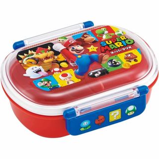 スーパーマリオ 弁当箱 1段 ランチボックス レンジ対応 ふわっとフタ お弁当箱(弁当用品)