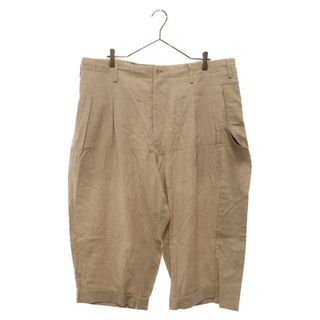 ヨウジヤマモト(Yohji Yamamoto)のYohji Yamamoto POUR HOMME ヨウジヤマモト プールオム 22SS LINEN HERRINGBONE STRIPE FLASH CLOTH CUFFS PANTS HG-P29-321 ストライプ柄 リネンパンツ ベージュ(その他)