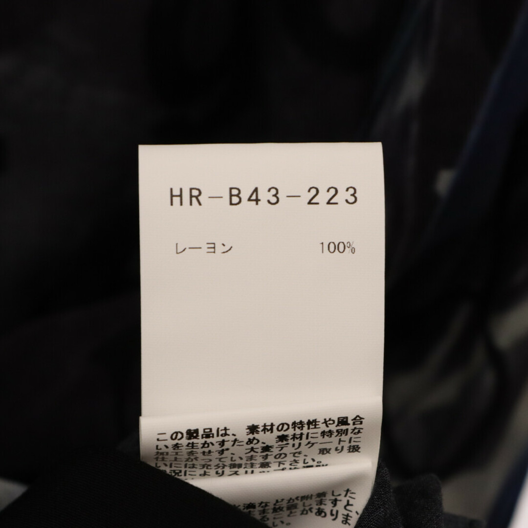 Yohji Yamamoto(ヨウジヤマモト)のYohji Yamamoto POUR HOMME ヨウジヤマモト プールオム 20AW おばけプリントB レーヨン 長袖シャツ HR-B43-223 ブラック メンズのトップス(シャツ)の商品写真