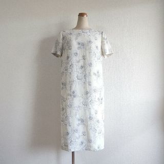 マッキントッシュ(MACKINTOSH)の美品　マッキントッシュロンドン　花柄　ワンピース　38(ひざ丈ワンピース)