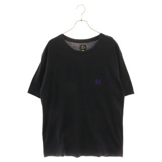 ニードルス(Needles)のNeedles ニードルス フロントロゴ刺繍 半袖Tシャツ ブラック KP385(Tシャツ/カットソー(半袖/袖なし))