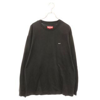 シュプリーム(Supreme)のSUPREME シュプリーム Small Box Logo L/S Tee スモールボックスロゴ刺繍 ロングスリーブ クルーネック カットソー 長袖Tシャツ ブラック(Tシャツ/カットソー(七分/長袖))