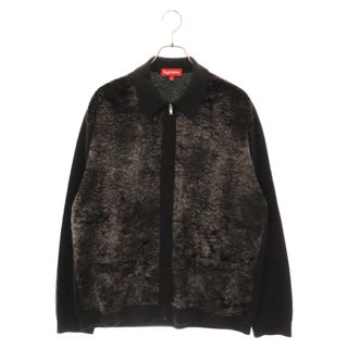 シュプリーム(Supreme)のSUPREME シュプリーム 22AW Faux Fur Zip Up Cardigan フェイク ファー ジップアップカーディガン ブラック(カーディガン)