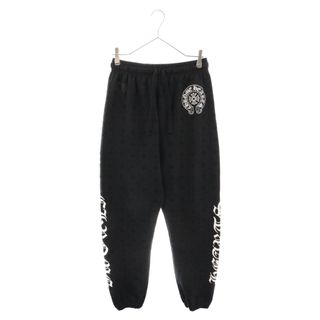 クロムハーツ(Chrome Hearts)のCHROME HEARTS クロムハーツ SLIT PKT BND BTTM CHプラス 総柄スウェットロングパンツ ブラック(その他)