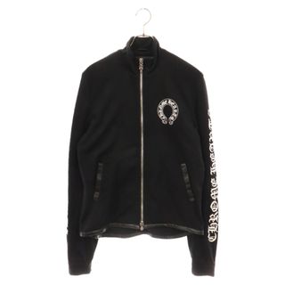 クロムハーツ(Chrome Hearts)のCHROME HEARTS クロムハーツ TRACK JACKET アームロゴプリント トラックジャケット ブラック(フライトジャケット)