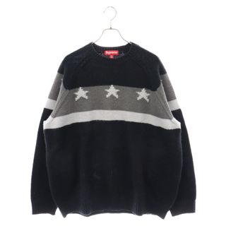 シュプリーム(Supreme)のSUPREME シュプリーム 24SS Stars Sweater スターズ クルーネック ニットセーター ブラック(ニット/セーター)