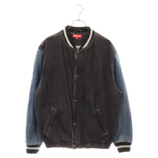 シュプリーム(Supreme)のSUPREME シュプリーム 18SS Denim Varsity Jacket デニム バーシティジャケット インディゴ/ネイビー(Gジャン/デニムジャケット)