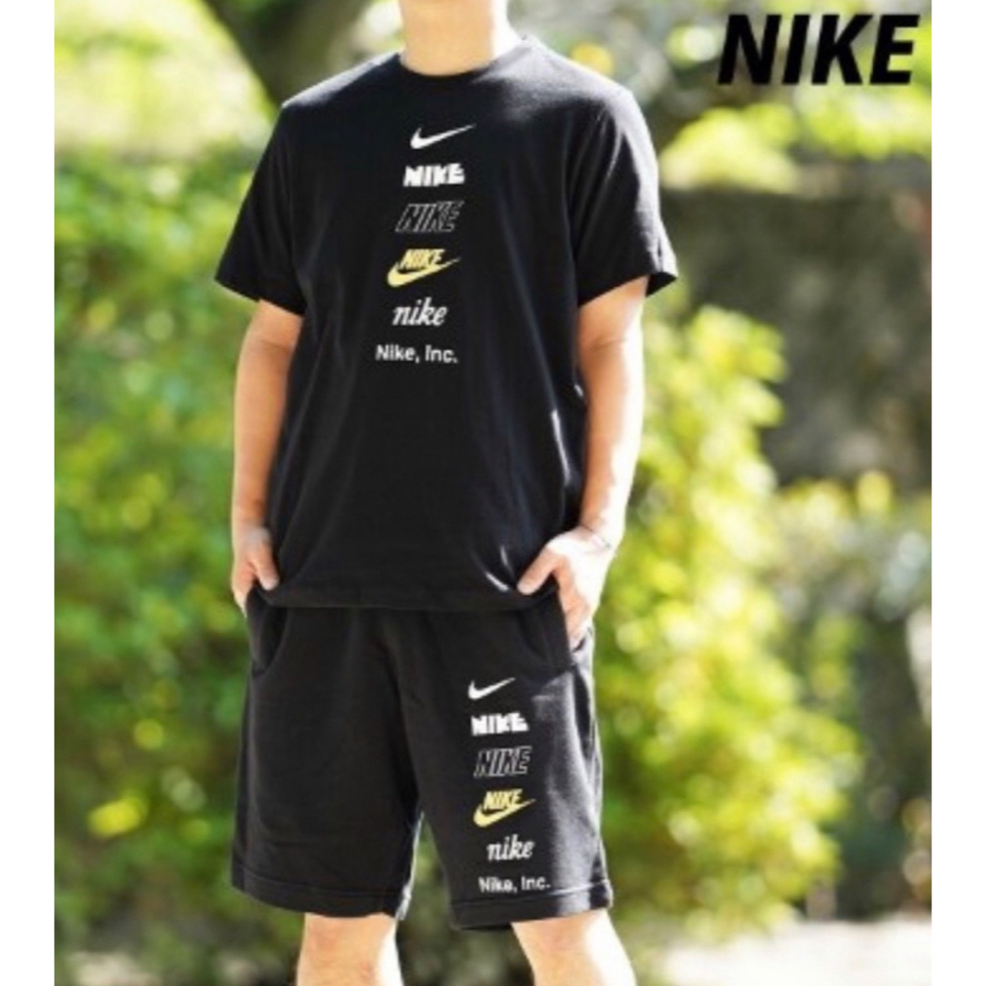NIKE - ナイキ マルチ ロゴ Tシャツ ハーフパンツ セットアップ NIKE - ナイキ マルチ ロゴ Tシャツ ハーフパンツ セットアップ