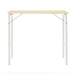 ムジルシリョウヒン(MUJI (無印良品))のスチールパイプテーブル　無印良品　折りたたみ式(折たたみテーブル)