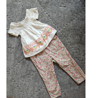 babyGAP - babyGap ベビーギャップ　リバティパンツ　刺繍チュニック