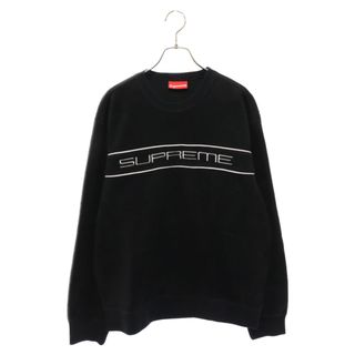 シュプリーム(Supreme)のSUPREME シュプリーム 19AW Polartec Crewneck ポーラテック クルーネックフリースプルオーバーパートレーナー ブラック(スウェット)