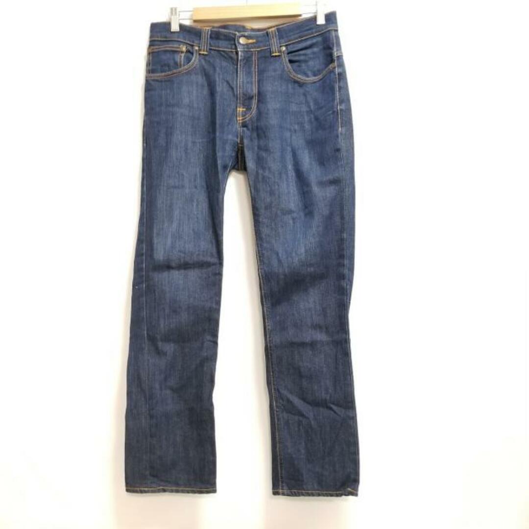 Nudie Jeans(ヌーディジーンズ)のNudieJeans(ヌーディージーンズ) ジーンズ サイズ32 XS メンズ - ネイビー フルレングス メンズのパンツ(デニム/ジーンズ)の商品写真