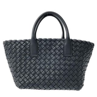 BOTTEGA VENETA(ボッテガヴェネタ) トートバッグ美品  ミニ カバ 709464 ダークネイビー ラムスキン