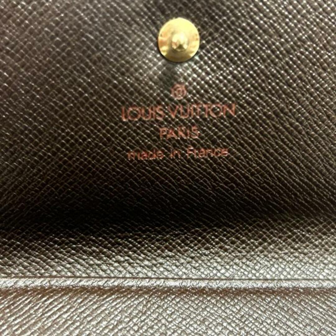 LOUIS VUITTON(ルイヴィトン)のLOUIS VUITTON(ルイヴィトン) Wホック財布 ダミエ ポルトモネビエカルトクレディ N61652 エベヌ ダミエキャンバス レディースのファッション小物(財布)の商品写真