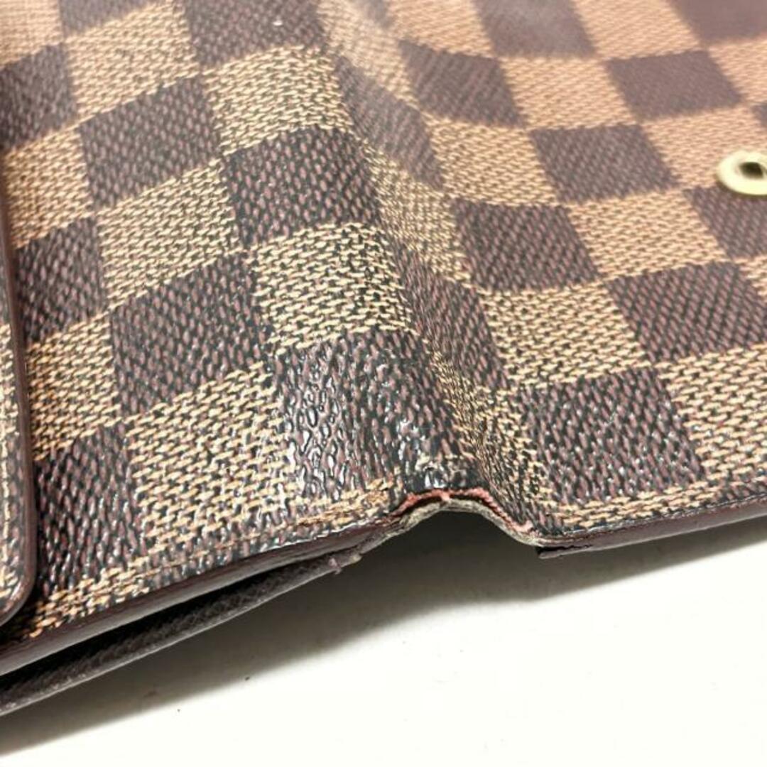 LOUIS VUITTON(ルイヴィトン)のLOUIS VUITTON(ルイヴィトン) Wホック財布 ダミエ ポルトモネビエカルトクレディ N61652 エベヌ ダミエキャンバス レディースのファッション小物(財布)の商品写真