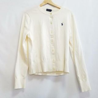 ポロラルフローレン(POLO RALPH LAUREN)のPOLObyRalphLauren(ポロラルフローレン) カーディガン サイズLG L レディース - アイボリー 長袖(カーディガン)