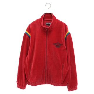 シュプリーム(Supreme)のSUPREME シュプリーム 21SS × HYSTERIC GLAMOUR Velour Track Jacket ヒステリックグラマー ベロア ジップアップ トラックジャケット レッド(フライトジャケット)