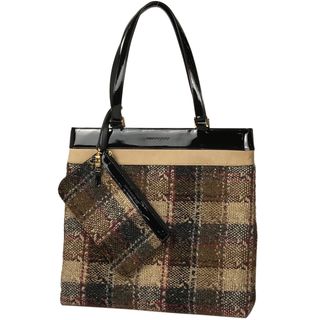 BURBERRY - バーバリー チェック柄 トートバッグ レディース 【中古】