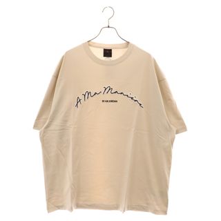 ナイキ(NIKE)のNIKE ナイキ JORDAN BRAND A Ma Maniere Tee ア マ マニエール ロゴ刺繍 クルーネック カットソー 半袖Tシャツ ベージュ FN0609-104(Tシャツ/カットソー(半袖/袖なし))