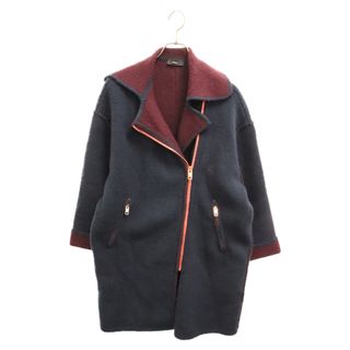 DIESEL ディーゼル Overcoat Bice Jacket オーバーコート バイス ジャケット ジップ ロングコート ネイビー レディース