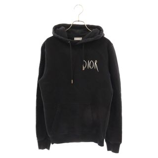 ディオール(Dior)のDIOR ディオール 19AW×Raymond Pettibon Embroidery Cotton Sweatshirt レイモンド ペティボン ロゴ刺繍 エンブロイダリーコットン プルオーバーパーカー 943J600E0531(パーカー)