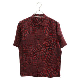 アレキサンダーワン(Alexander Wang)のALEXANDER WANG アレキサンダーワン PRINTED LOGO VACATION SHIRT 総柄 プリント ロゴ バケーション 半袖 シャツ レッド 00000151283187(シャツ)