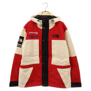 シュプリーム(Supreme)のSUPREME シュプリーム 18AW ×ノースフェイス エクスペディション ゴアテックス ジャケット ホワイト/レッド NF0A3SDI(フライトジャケット)