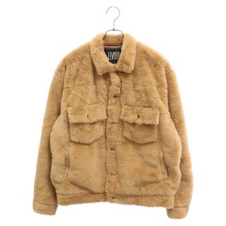 ELVIRA エルビラ 17AW Faux Fur Jacket フェイクファージャケット ブラウン(フライトジャケット)