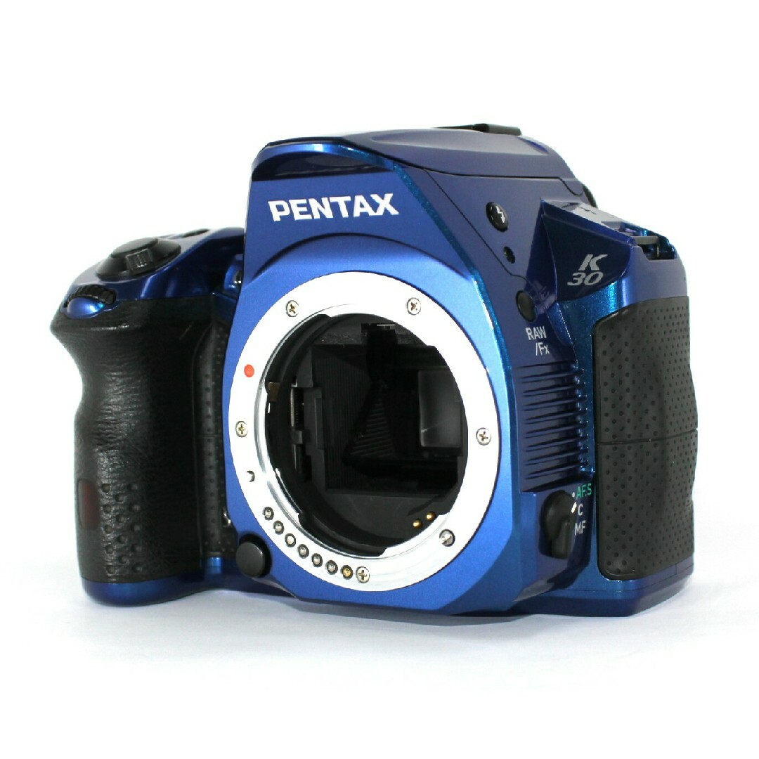 PENTAX(ペンタックス)のPENTAX K-30 一眼レフカメラ 本体 ブルー 黒死病✨清掃済ジャンク✨ スマホ/家電/カメラのカメラ(デジタル一眼)の商品写真