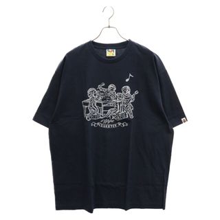 A BATHING APE - A BATHING APE アベイシングエイプ QUARTET Tee カルテット 半袖Tシャツ ネイビー 001TEI201015F